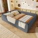 STILVORA Gestoffeerd Kinderbed 140x190 cm Grijs