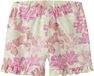 NAME IT Meisjes NMFFENNAZ Shorts Gebloemd Katoen Elastiek Tailleband Steekzakken Regular Fit Casual Korte Broek Maat 98 Lime Cream