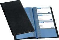 ELBA 100206512 visitekaartjesboek PVC 96T, 86 x 58 mm, zwart
