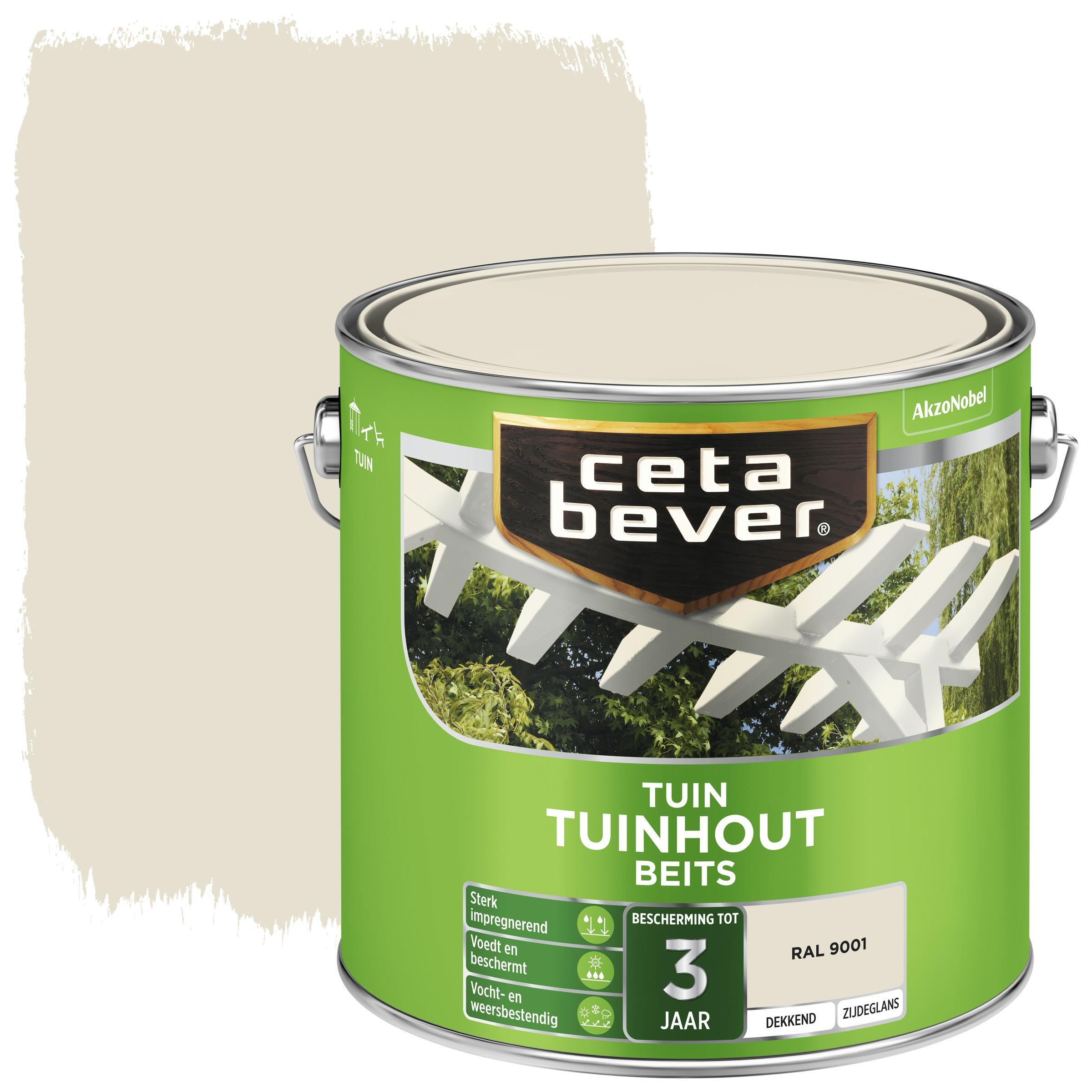 Cetabever tuinhout beits dekkend RAL 9001 zijdeglans 2 5 liter