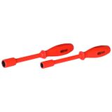KS Tools 117.1242 Dopschroevendraaier met veiligheidsisolatie, 12 mm