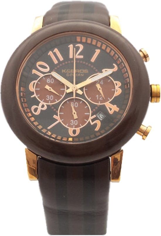 K&Bros Horloge Uniseks 9427-4-710 43 mm