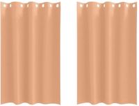 vidaXL Blackout Gordijnen met Ringen 2 st Lichtbruin 175 x 140 cm