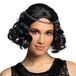 Boland 85797 Pruik Flapper met hoofdband, zwart, krullend, kort, glitterband, kunsthaar, voor volwassenen, voor dames, accessoire, kostuumaccessoires, Charleston, jaren 20, themafeest, carnaval
