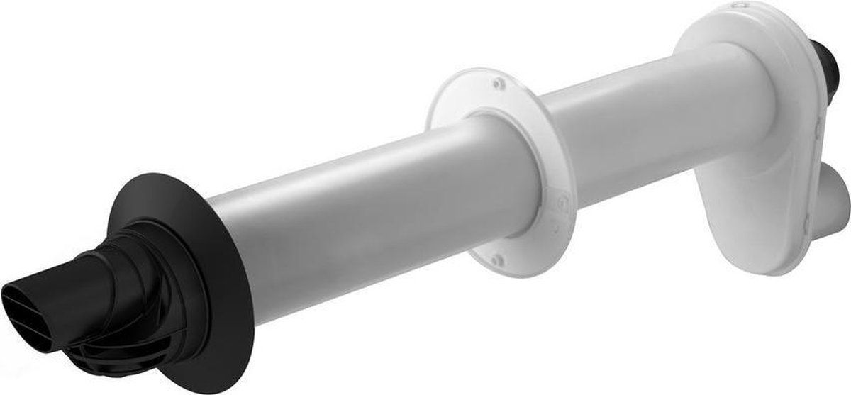 Ubbink Rolux 5H muurdoorgang HR 60/100mm, l=885mm PP, concentrisch zwart