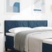 LED Hoofdbord Blauw 144 cm Stof