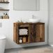 Maison Exclusive Armoire de salle de bain exclusive en bois vieilli, dimensions 30 x 41 x 50 cm, fabriquée en matériau composite en bois
