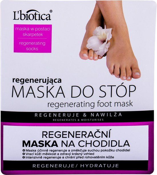L'Biotica Regenerating Foot Mask - Voetmasker voor regeneratie en hydratatie