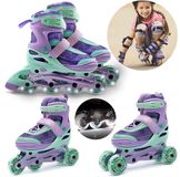 sarcia.eu DISNEY Frozen Softboot rolschaatsen 3-in-1 voor kinderen, verstelbaar, LED – klassiek, trainingsstand, rolschaatsen