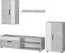 Vicco Berno Meuble mural – set, 4 pièces Béton