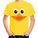 Bellatio Decorations Verkleed T-shirt voor jongens/meisjes - badeendje - geel - Carnaval - feestkleding voor kinderen 146/152