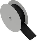 HEBOTEC 11-KE300001FRT Klittenband Om te bundelen Haak- en lusdeel (l x b) 1000 mm x 30 mm Zwart 1 m