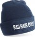 Bellatio Decorations Bad hair day muts - unisex - one size - Navy