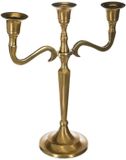 Atmosphera Kandelaar Baroque - Metaal - Goudkleurig - 22 x 27 cm