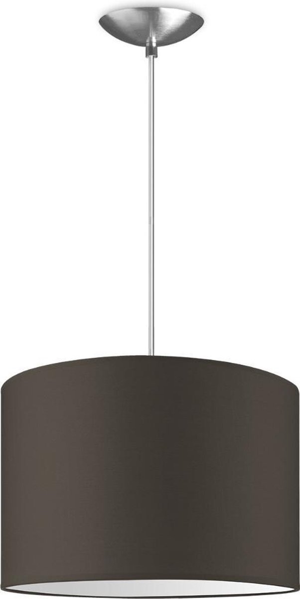 Home Sweet Home Hanglamp - - verlichtingspendel inclusief lampenkap - moderne pendellamp - 1 lichts - Ø 30 cm lengte 100cm - geschikt voor E27 LED lampe - taupe