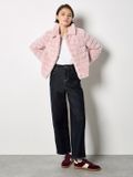 APRICOT APRIT GmbH Kort jasje met panelen van imitatiebont - Dames - XL - Roze