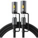 Acefast Câble de Données et de Charge USB-C / Lampe Torche - USB-C / Briquet Électrique Acefast J4, 60W, 1.2m, Noir