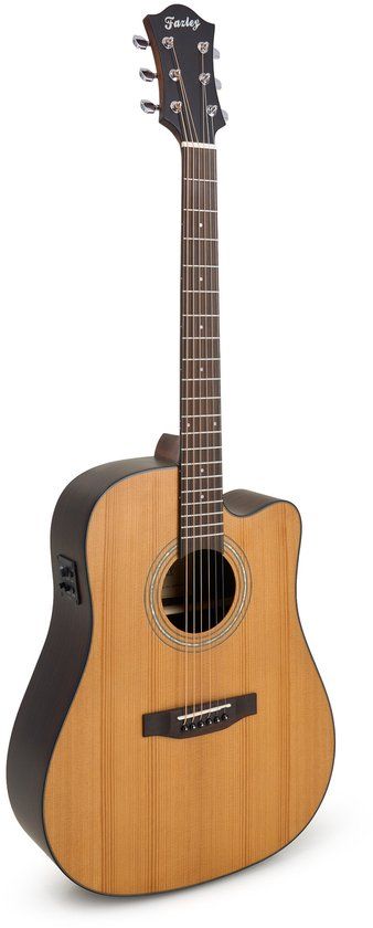 Fazley Westerngitaar - Met gratis lessen - incl. gigbag - Hout/naturel