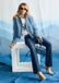 MADELEINE Blazer Blazer rookblauw / gemêl.