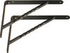 AMIG Plankdrager/steun/beugel Spiraal - 2x - metaal - zwart - H200 x B150 mm - Tot 225 kg