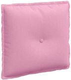 vidaXL Rugkussen Roze 50 x 19 x 45 cm Stof