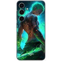 Maniacase Etui Samsung Galaxy S24 plus One piece Zoro 3D Manga anime Fanart