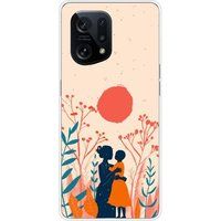 Oppo Siliconen hoesje compatibel met Oppo Find X5 Adem van tederheid