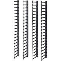 Schneider Electric APC - Kabelbeheerkit voor rack - zwart - 20U - TAA Compliant (pak van 4)