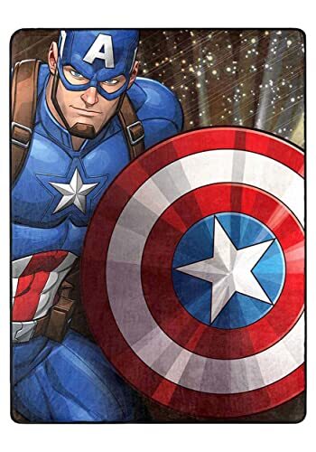 Northwest Northwest Gooi deken, Polyester, Captain America Our Captain, 46 "x, 60"