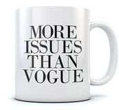 Acen meer problemen dan Vogue 11oz keramische koffie thee mok Studios-Perfect, wit, 9 x 9 x 9 cm
