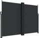 vidaXL Windscherm Uittrekbaar 180x1000 cm Zwart