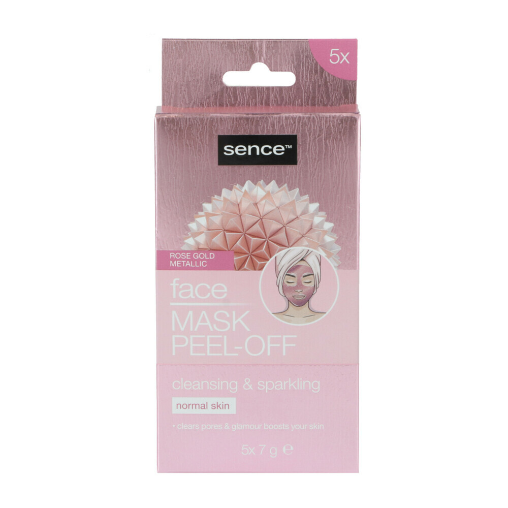 SenceBeauty Peel-Off Gezichts Masker Rosegold Metallic