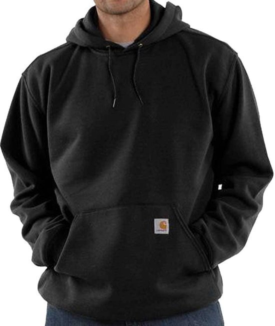 Carhart, T. Midweight Hooded Sweatshirt Black Heren Size : L