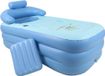 CO-Z Bol Opblaasbare badkuip blauw 160 x 64 cm Rubber