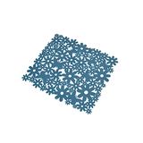 Homéa Spoelbakbodem van pvc, antislip, 30 x 26 cm, pauwblauw