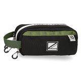 Pepe Jeans Luca Drievoudige etui, zwart, 22 x 10 x 9 cm, polyester