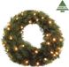 Triumph Tree Couronne de Noël Forest Frosted avec éclairage LED - Couronne de Noël Ø60 cm - Vert