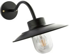 Groenovatie IndustriÃ«le Wandlamp Metaal En Glas Voor Buiten, Zwart .