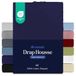 Dreamzie Hoeslaken 70x200 cm Katoen Jersey, Matrashoogte 12, Hypoallergisch, Oeko-Tex, Donkerblauw