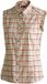 Maier Sports Mouwloze blouse voor dames Sana bruine cheque geruit Polyester Regular Fit