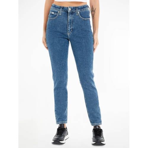 CALVIN KLEIN JEANS High Waist Skinny Jeans - Medium Blue Denim