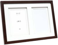 Deknudt Frames multifotolijst - bruin - passe-partout - 2 foto's 10x15
