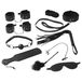 Baseks - Kit de Bondage Doux pour Débutants (Noir) - 10 pcs