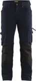 Blåkläder Werkbroek 4-weg stretch X1900 zonder spijkerzakken 1989-1644 - Donker marineblauw/Zwart - C54