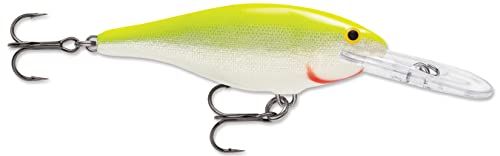 Rapala Shad Rap 09 - Zilver Fluorescerend Chartreuse - 3,5 cm