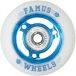 FAMUS Roue 3 rayons 68mm 88A Bleu Blanc [X4]