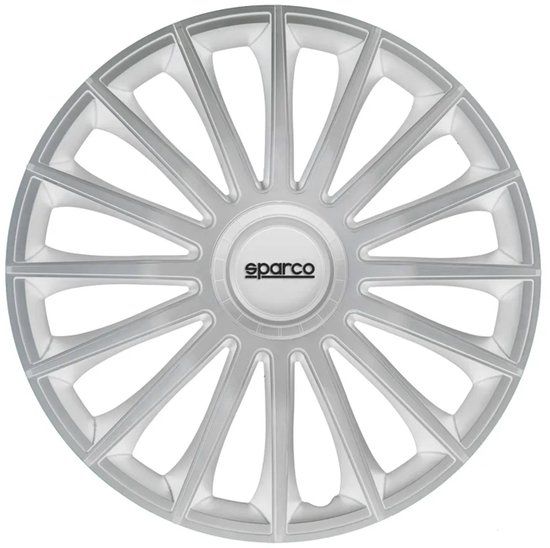 Sparco Torino Wieldoppen 14 inch Zilver - Set van 4
