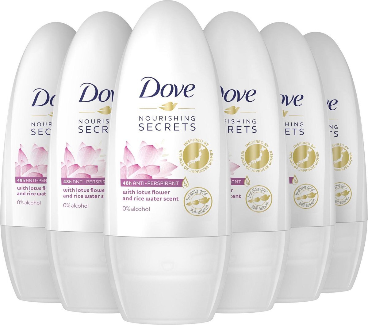 Dove Glowing Anti-transpirant Deoroller - 6 x 50 ml - Voordeelverpakking