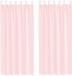 vidaXL Gordijnen voile met lussen 2 st 140x245 cm lichtroze