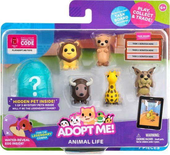 Adopt Me! Pets 6-Pack Animal Life - Roblox Figures